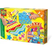 SES Creative 14828 - Ik Leer Knippen XXL - Veilig knippen - 16 vellen en 8 XXL kaarten