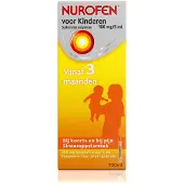 Nurofen Suspensie voor Kinderen Suikervrij 100 mg/5 ml 100 ml