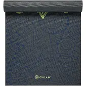 Gaiam - 6 mm Premium Printed Yoga Mat - Yogamat 61 cm x 173 cm x 0,6 cm, olijfgroen