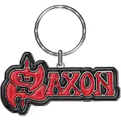 Ginza.se Saxon - Logo Sleutelhanger - Rood/Zwart