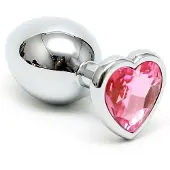 Rimba - Buttplug KLEIN met kristal in Hartvorm (unisex)