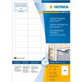 Herma Outdoor 9536 weervaste folie etiketten A4 45,7 x 21,2 mm wit (1920 etiketten)
