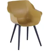 Hartman Sophie Studio dining tuinstoel aluminium/kunststoff 4 stuks
