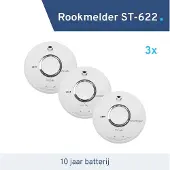 Fireangel 3 pack - Rookmelder ST-622 - 10 jaar batterij
