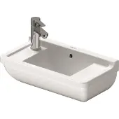 Duravit Philippe Starck 3 fontein 50x26cm met voorgestoken gat links/rechts wit