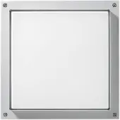 Performance In Lighting LED wandlamp Bliz Square 40, 3.000K, wit 40, wit / opaal, Aluminium
