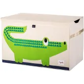 3 Sprouts Speelgoedkist - 3 SPROUTS - Krokodil - Beige - Multicolor - Kind