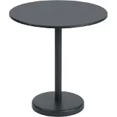 Muuto Linear stalen tafel Ø70 cm Black