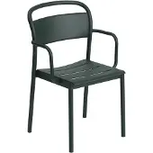 Muuto Linear Steel armstoel Dark green