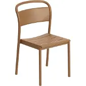Muuto Linear Steel Side Chair stoel Burnt orange