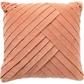 Dutch decor - GIDI - Kussenhoes 45x45 cm - velvet - effen kleur- Muted Clay - roze