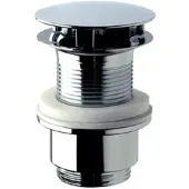 Plieger design afvoerplug z. overloop 63x5/4" v. bodemdikte 45-60mm chroom