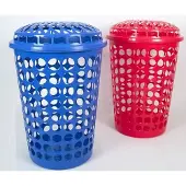 Edco Wasmand kunststof kleur blauw , inhoud 75 liter