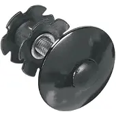 Ergotec Balhoofdplug one time 1 inch aluminium zwart