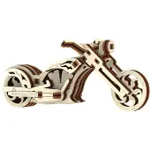Wooden City Houten 3D puzzel chopper 10 cm