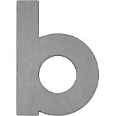 ALBERT LEUCHTEN Huisnummer - letter b HAUSNUMMER, alu / grijs / zink, Roestvrij staal, Wandlamp buiten