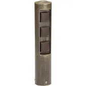 ALBERT LEUCHTEN Integreerbare stopcontactenzuil COLONNA bruin, brons / oud-messing, Aluminium