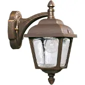 ALBERT LEUCHTEN Wandlamp buiten AWL, bruin / roest, Aluminium, Landelijk, Wandlamp buiten