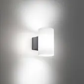AILATI LED-wandlamp buiten Bianca, zwart, Kunststof, Modern, LED wandlamp buiten