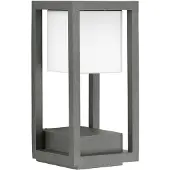ALBERT LEUCHTEN LED-wandlamp buiten Wali, dimbaar, alu / grijs / zink, Aluminium, Modern, LED wandlamp buiten