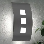 CMD Wandlamp buiten GRAAL, alu / grijs / zink, metaal, Modern, Wandlamp buiten