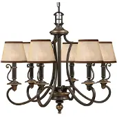 HINKLEY LED Kroonluchter | 6X E14 Max 40W | Dimbaar | Olde Bronze