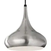 Elstead Lighting Elstead Beso hanglamp, E27, 27 cm, geborsteld staal