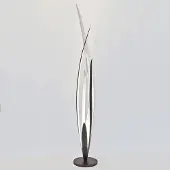 Holländer Design vloerlamp Palustre, alu / grijs / zink, Woon-/ Eetkamer, metaal, Design, vloerlamp