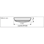 CasaFan ECO PLANO II LED aanbouw lamp voor ventilator, wit , ECO PLANO II, dimbare, Wit, Woonkamer, Glas, Modern