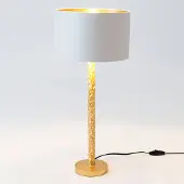 J. HOLLÄNDER Design tafellamp Cancelliere Rotonda, messing / goud, Woon-/ Eetkamer, Textiel / Stof / Zijde, Design, tafellamp