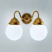 BERLINER MESSINGLAMP Wandlamp LARRY, dimbaar, messing / goud, Hal, Messing, Antiek, wandlamp