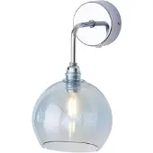 Ebb & Flow Wandlamp Rowan, dimbaar, blauw, Woon-/ Eetkamer, Glas, Scandinavisch, wandlamp