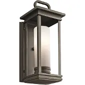 Kichler LED Wand Buitenlamp South Hope | 1X E27 Max 60W | IP44 | Dimbaar | Rubbed Bronze