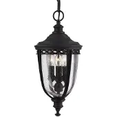 Elstead Lighting Hanglamp English Bridle voor buiten, zwart Bridle, dimbaar, zwart, metaal, Antiek