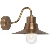 Elstead Lighting LED Wand Buitenlamp Sheldon | 1X E27 Max 60W | IP44 | Dimbaar | Aged Brass