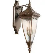 Kichler Wandlamp buiten Venetian Rain, brons / oud-messing, metaal, Antiek, Wandlamp buiten