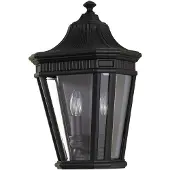 Elstead Lighting Wandlamp buiten Cotswold Lane, zwart, Aluminium, Antiek, Wandlamp buiten