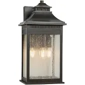 Elstead Lighting LED Wand Buitenlamp Livingston | 3X E14 Max 40W | IP44 | Dimbaar | Imperial Bronze