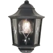 Elstead Lighting Buitenverlichting , Norfolk, dimbare, Zwart, Metaal, Antiek