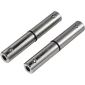 SLV Onderdeel | Isoverbinding voor 12V draadsysteem | chroom | 2 stuks | 6cm