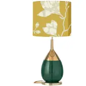 Ebb & Flow Lute Tafellamp Basis Ø: 22 cm | Ivy Green | Gold E27 IP20