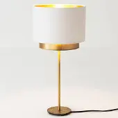 Holländer Tafellamp Mattia, messing / goud, Woon-/ Eetkamer, metaal, Design, Tafellamp
