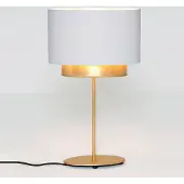Holländer Tafellamp Mattia, wit / opaal, Woon-/ Eetkamer, Textiel / Stof / Zijde, Modern, tafellamp
