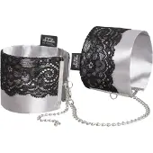 Fifty Shades of Grey - handboeien - satijn - zilver