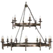 Elstead Lighting LED Kroonluchter | 18X E14 Max 60W | Dimbaar | Old Bronze