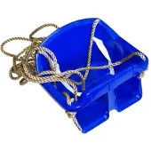 Hermic Baby schommelzitje in kunststof 32x32x26 cm pp-touw rood