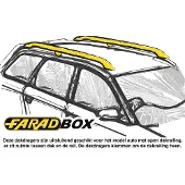 Farad Sime 2 160cm Dakdragers voor open dakrail, 100kg laadvermogen