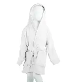 The One Towelling Kinder Badjas Wit - 116/128