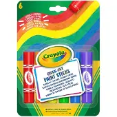 Crayola - 6 Verf Sticks - Sneldrogend - Zonder geknoei - Geen water nodig