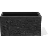 Beliani MYRA - Plantenbak - Zwart - 60 cm - Klei-vezelmengsel